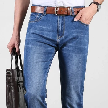 Jantour New Spring summer Men's Elastic Cotton Stretch Jeans Pants Loose Fit Denim Trousers Men's Brand Fashion Big Size35 38 40
Jantour New Spring summer Men's Elastic Cotton Stretch Jeans Pants Loose Fit Denim Trousers Men's Brand Fashion Big Size35 38 40