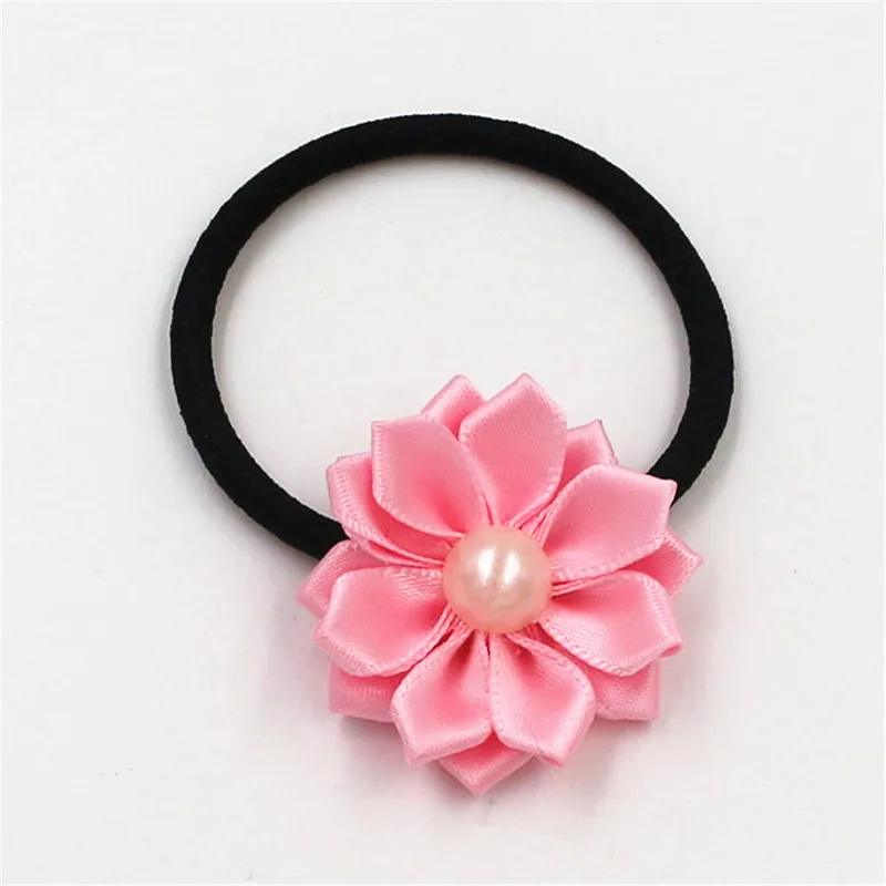1pcs Hot Sale 2018 New Cute Pearl flower Elastics Hair Holders Bands Fashion Candy Rubber Bands Headwear Girl Hair Accessories 1pcs Hot Sale 2018 New Cute Pearl flower Elastics Hair Holders Bands Fashion Candy Rubber Bands Headwear Girl Hair Accessories