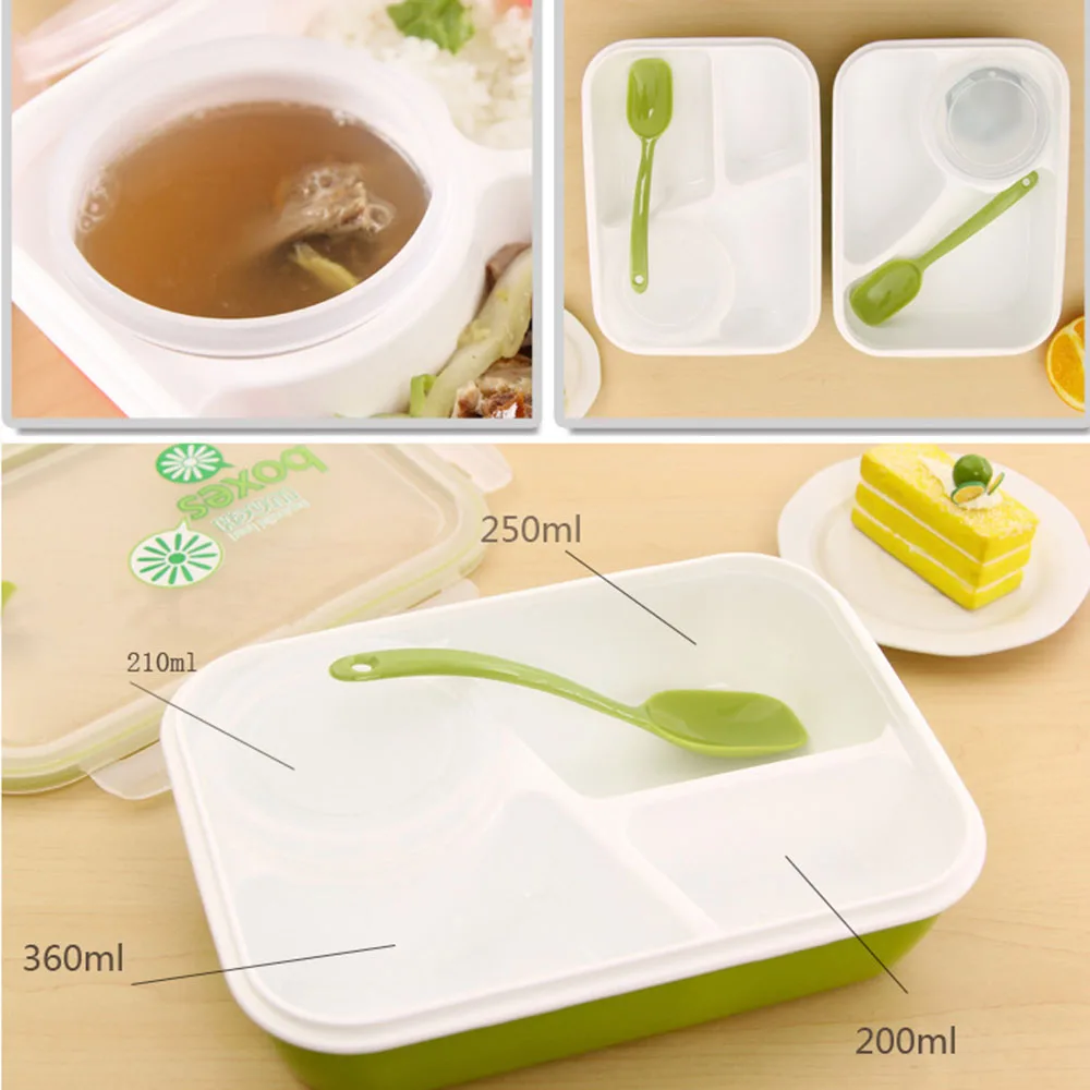 1L Large 3 Grides Lunch Box Microwavable Kids Students Children Picnic Portable Lunch Box Storage Plastic Lunch Container
1L Large 3 Grides Lunch Box Microwavable Kids Students Children Picnic Portable Lunch Box Storage Plastic Lunch Container