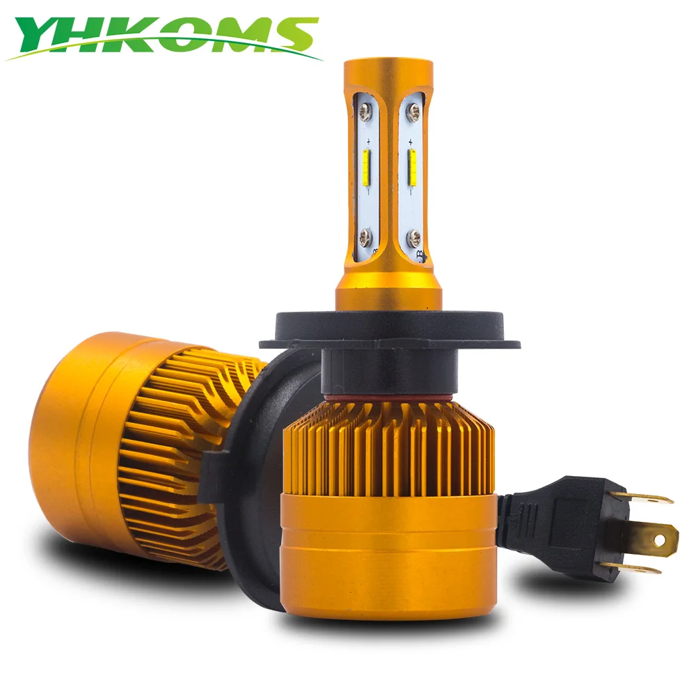 Светодиодные фары YHKOMS H4 H7 H11 H8 H1 H3 H9 9005 HB3 9006 HB4 880 881 H27 светодиодный Автомобильные