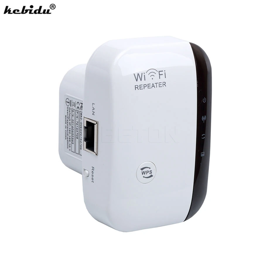 kebidu Wireless N Wifi Repeater 802.11N/B/G Network AP Router 300Mbps Range Expander Signal Antennas Booster Extend EU/US
kebidu Wireless N Wifi Repeater 802.11N/B/G Network AP Router 300Mbps Range Expander Signal Antennas Booster Extend EU/US