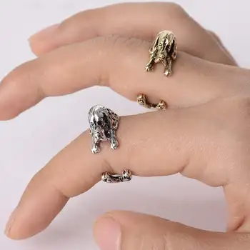 RONGQING Fashion Anillo 10pcs/lot Basset Hound Dog Adjustable Rings for Women and Children
RONGQING Fashion Anillo 10pcs/lot Basset Hound Dog Adjustable Rings for Women and Children