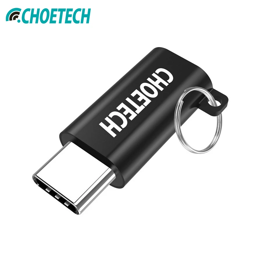 CHOETECH USB C Adapter,USB-C to Micro USB Cable Converter Connector 56K Resistor for Google Pixel for Samsung S8 with Keychain
CHOETECH USB C Adapter,USB-C to Micro USB Cable Converter Connector 56K Resistor for Google Pixel for Samsung S8 with Keychain