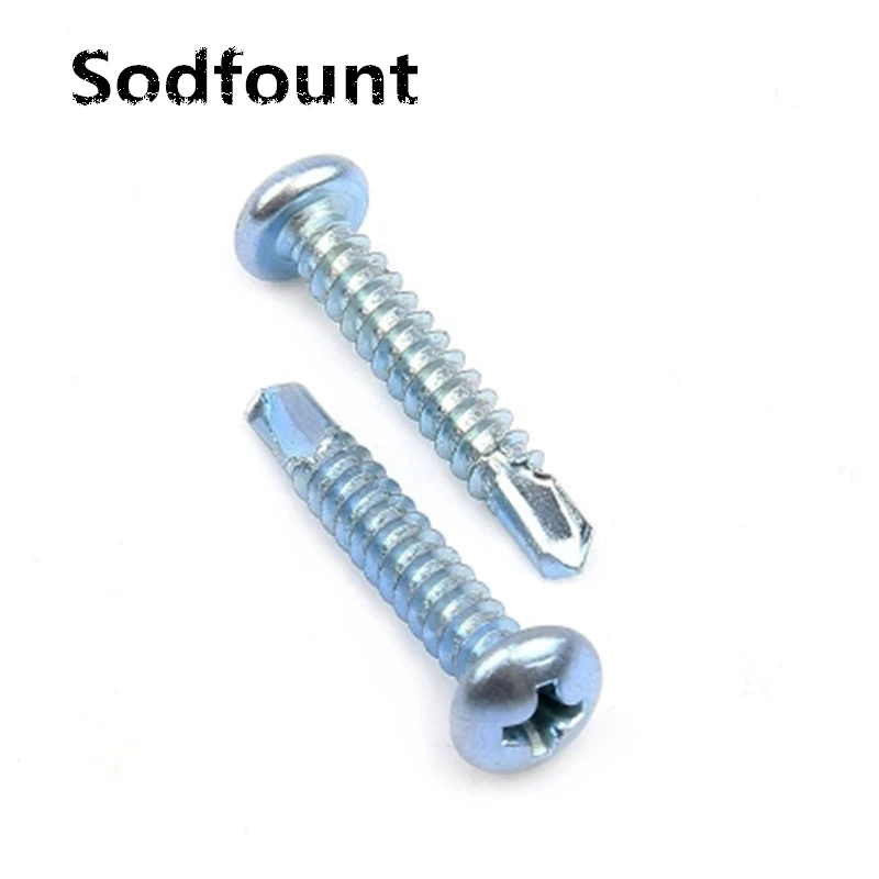 20pcs/lot Phillips Round Sellf-tapping Screws M4.2*13-50mm Blue white zinc self-drilling Self-drilling screw Swallowtail screw
20pcs/lot Phillips Round Sellf-tapping Screws M4.2*13-50mm Blue white zinc self-drilling Self-drilling screw Swallowtail screw