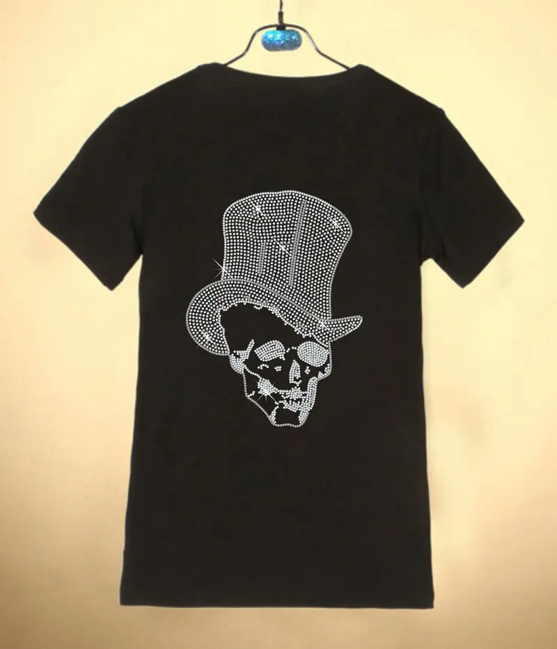 Skull with hat iron on crystal transfers design hot fix rhinestone transfer motifs design stone applique patches
Skull with hat iron on crystal transfers design hot fix rhinestone transfer motifs design stone applique patches