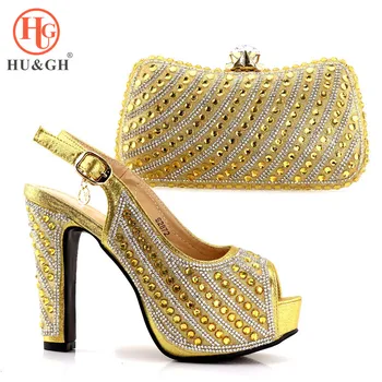 Golden crystal Womens wedding shoes with matching bags Luxury high shoes and purse set Ladies party dress shoe For Wedding Dress
Golden crystal Womens wedding shoes with matching bags Luxury high shoes and purse set Ladies party dress shoe For Wedding Dress