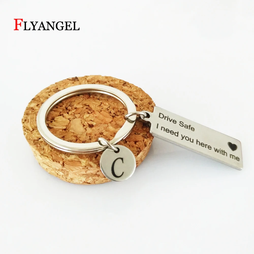 Personality A-Z 26 Initials Letters Drive Safe I need you here with me Key Chain Couple Women Men Gift Keyring Keychains Jewelry
Personality A-Z 26 Initials Letters Drive Safe I need you here with me Key Chain Couple Women Men Gift Keyring Keychains Jewelry