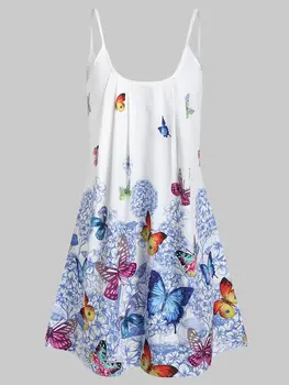 Wipalo Butterfly Flower Print Camis Tunic Dress Boho Style Aline Women Mini Dress Summer Sleeveless Beach Dress 3XL
Wipalo Butterfly Flower Print Camis Tunic Dress Boho Style Aline Women Mini Dress Summer Sleeveless Beach Dress 3XL