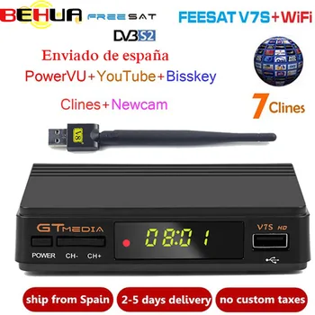 Freesat V7s DVB S2 C C*am Satellite Receiver +1 Year Europe Spain 7 Clinne Server+1 USB WIF Device DVB-S2 Satellite HD Receiver
Freesat V7s DVB S2 C C*am Satellite Receiver +1 Year Europe Spain 7 Clinne Server+1 USB WIF Device DVB-S2 Satellite HD Receiver