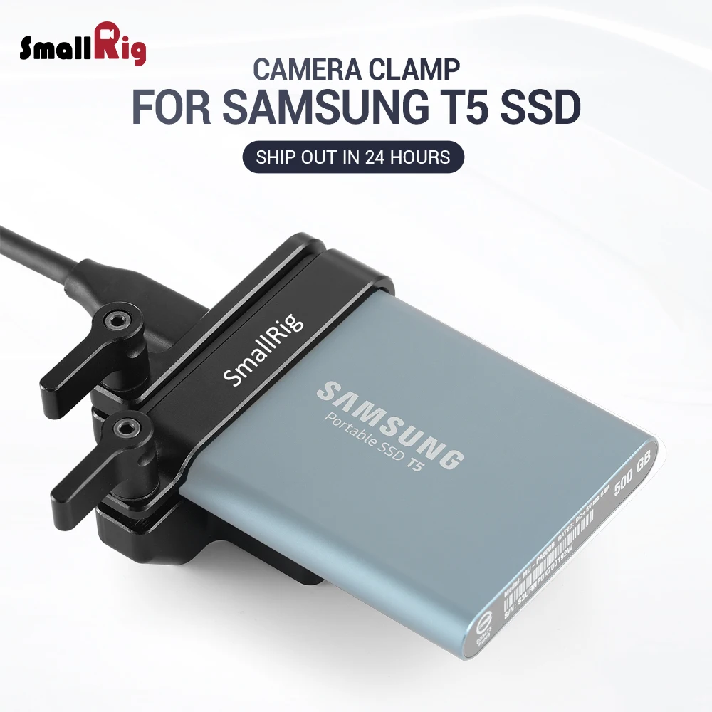 SmallRig Mount for Samsung T5 SSD for Blackmagic Design Pocket Cinema Camera 4K / 6K SmallRig cage 2245
SmallRig Mount for Samsung T5 SSD for Blackmagic Design Pocket Cinema Camera 4K / 6K SmallRig cage 2245