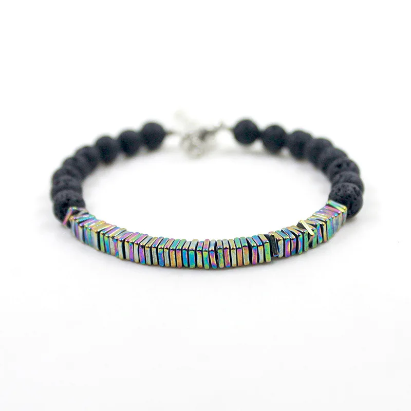 Handmade Lava Natural Stone Beads Hologram Bracelets Colorful Magnet Lose Weight Healing Beaded Bracelets For Women
Handmade Lava Natural Stone Beads Hologram Bracelets Colorful Magnet Lose Weight Healing Beaded Bracelets For Women