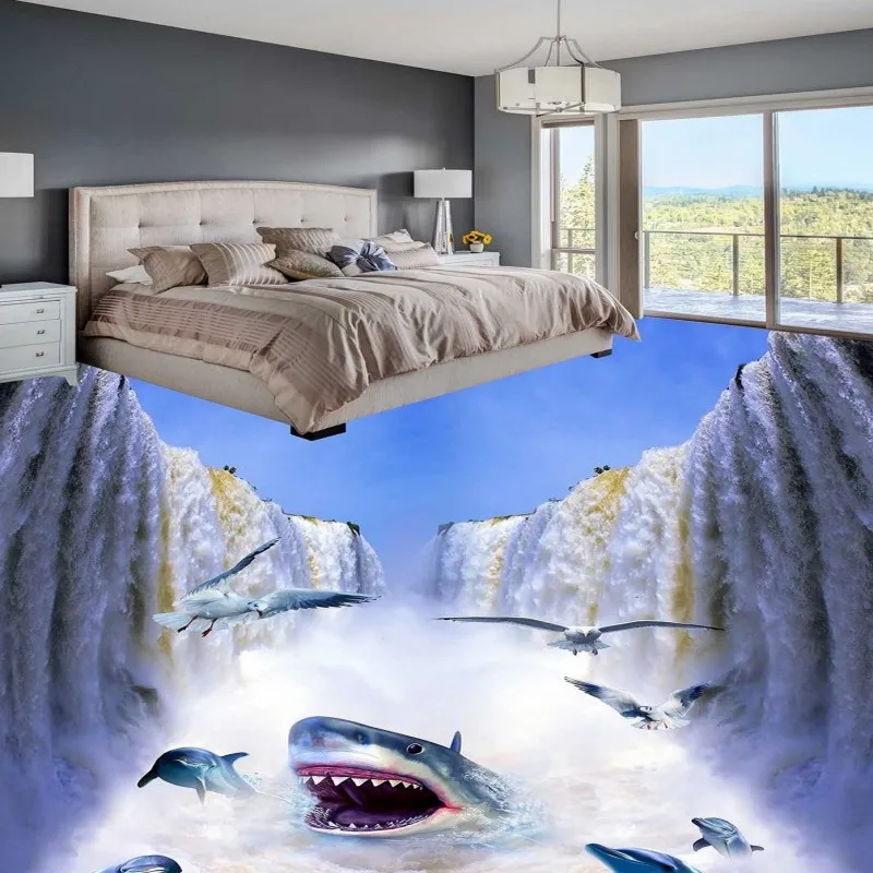 Free Shipping Custom Shark Falls 3D Stereo Flooring shopping mall Self-adhesive mural living room bathroom wallpaper
Free Shipping Custom Shark Falls 3D Stereo Flooring shopping mall Self-adhesive mural living room bathroom wallpaper