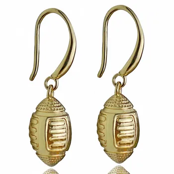 Rugby Drop Earring Gold-color American Football Sports Lovers Copper Made Fitness Cloth Accessories 10pcs Wholesale 2018
Rugby Drop Earring Gold-color American Football Sports Lovers Copper Made Fitness Cloth Accessories 10pcs Wholesale 2018