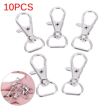 10Pcs/lot Swivel Lobster Clasp Clips Key Hook Keychain Split Key Ring Findings Clasps For Keychains Making 35mm
10Pcs/lot Swivel Lobster Clasp Clips Key Hook Keychain Split Key Ring Findings Clasps For Keychains Making 35mm