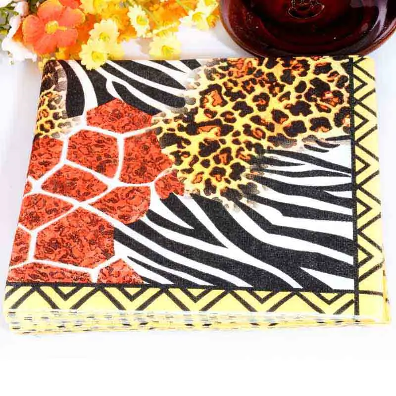 Decoupage wedding Napkin paper cute tissue colorful leopard birthday party towel home decor Guardanapo 20 vintage serviettes
Decoupage wedding Napkin paper cute tissue colorful leopard birthday party towel home decor Guardanapo 20 vintage serviettes
