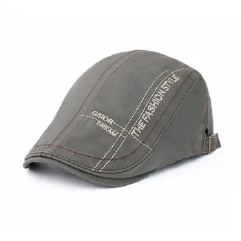 Men's and Women's Cotton Forward Cap with Embroidered letter Thread Short duck bill Shovel Hat Flat Visors Detective Casquette
Men's and Women's Cotton Forward Cap with Embroidered letter Thread Short duck bill Shovel Hat Flat Visors Detective Casquette