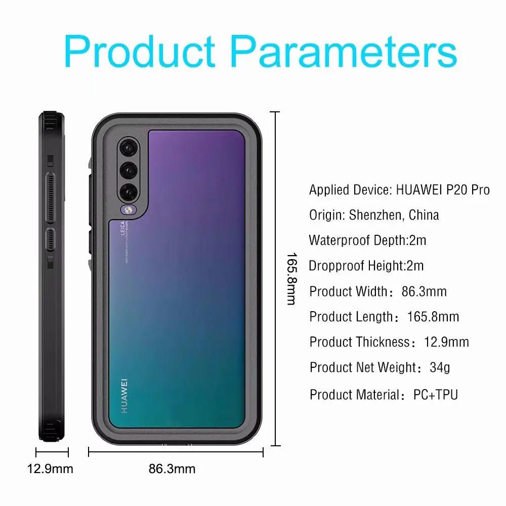 waterproof case for huawei p20pro (5)
