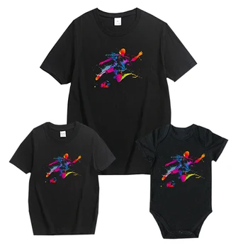 Summer Family Matching Outfits Matching Father Mother Daughter Son Clothes Cotton Short Sleeve T-shirt King Queen Family Look 
Summer Family Matching Outfits Matching Father Mother Daughter Son Clothes Cotton Short Sleeve T-shirt King Queen Family Look