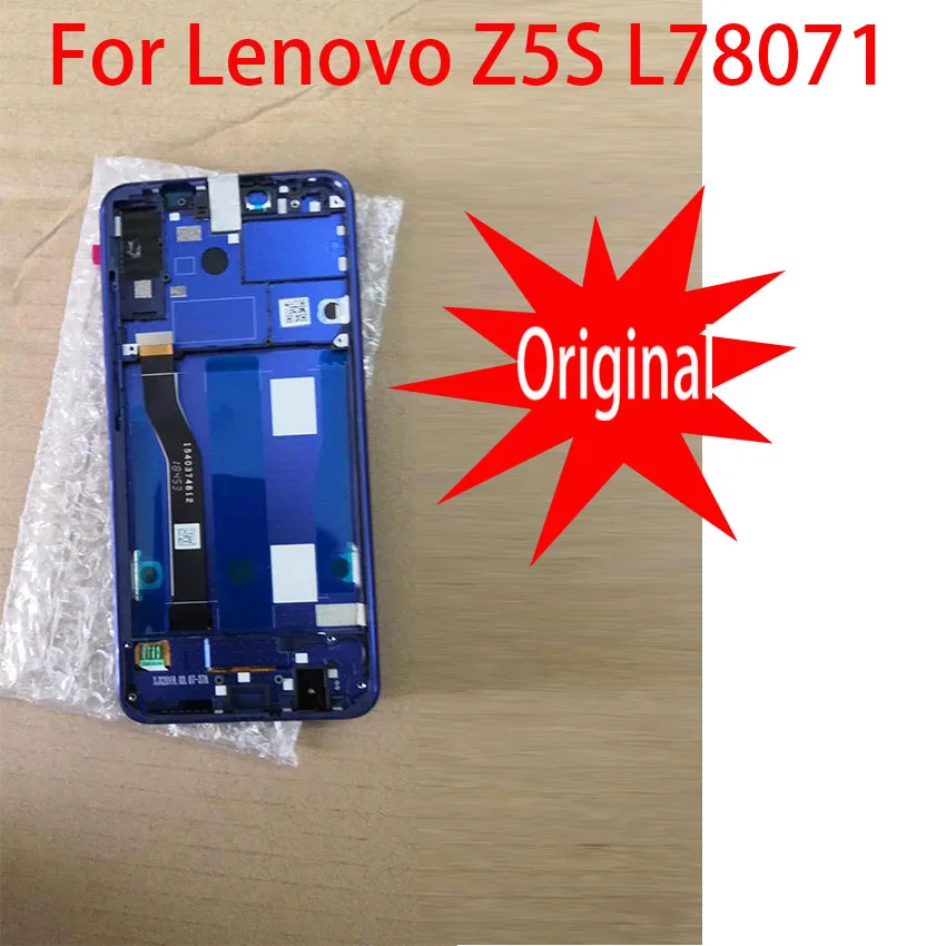 

Original Tested Working LCD Display Touch Panel Screen Digitizer Assembly With Frame For Lenovo Z5S L78071 Phone Sensor