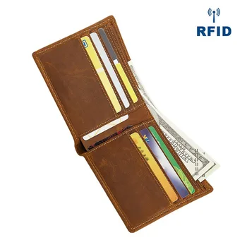 Hot crazy horse leather men wallet RIFD anti-magnetic business retro slim purse genuine leather fashion casual wallets
Hot crazy horse leather men wallet RIFD anti-magnetic business retro slim purse genuine leather fashion casual wallets