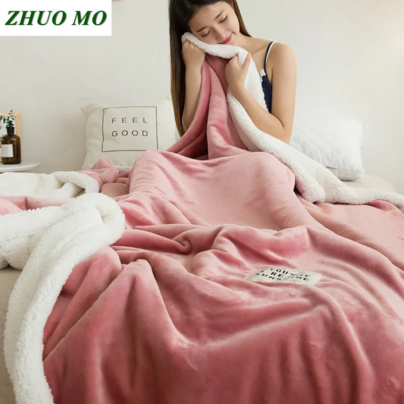ZHUO MO Double-layer lamb blankets for beds pink winter weighted blanket Fleece Super Soft Throw On Sofa Bed sheets blanket
ZHUO MO Double-layer lamb blankets for beds pink winter weighted blanket Fleece Super Soft Throw On Sofa Bed sheets blanket