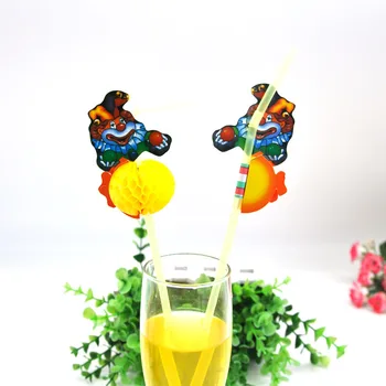 Free Shipping 120pcs/lot Art Plastic Straws With Clown Decoration/ Goblet Drinking Straws In Party
Free Shipping 120pcs/lot Art Plastic Straws With Clown Decoration/ Goblet Drinking Straws In Party