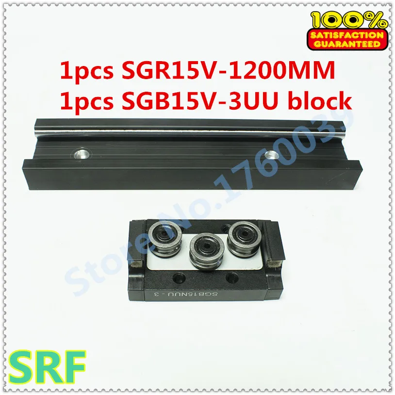 38mm width Aluminum Square Roller Linear Guide Rail 1pcs SGR15V Length=1200mm +1pcs SGB15V-3UU three wheel slide block
38mm width Aluminum Square Roller Linear Guide Rail 1pcs SGR15V Length=1200mm +1pcs SGB15V-3UU three wheel slide block