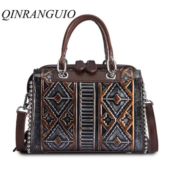 QINRANGUIO Genuine Leather Women Bag 100% Cow Leather Women Handbags Shoulder Crossbody Bags for Women 2019 Vintage Bag Women
QINRANGUIO Genuine Leather Women Bag 100% Cow Leather Women Handbags Shoulder Crossbody Bags for Women 2019 Vintage Bag Women