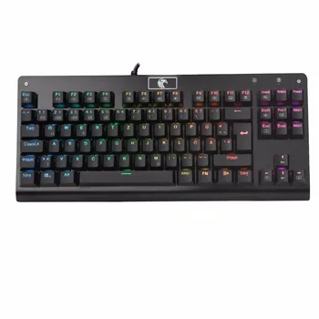 Z-77 German Layout RGB Mechanical Gaming Keyboard LED Backlit 88 Keys Replaceable Blue Switches
Z-77 German Layout RGB Mechanical Gaming Keyboard LED Backlit 88 Keys Replaceable Blue Switches