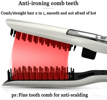 Professional Steam Fast Hair Straightener Comb Spray Vapor Flat Iron Hair Straightening Brush LCD Display Hair Styling Tools
Professional Steam Fast Hair Straightener Comb Spray Vapor Flat Iron Hair Straightening Brush LCD Display Hair Styling Tools