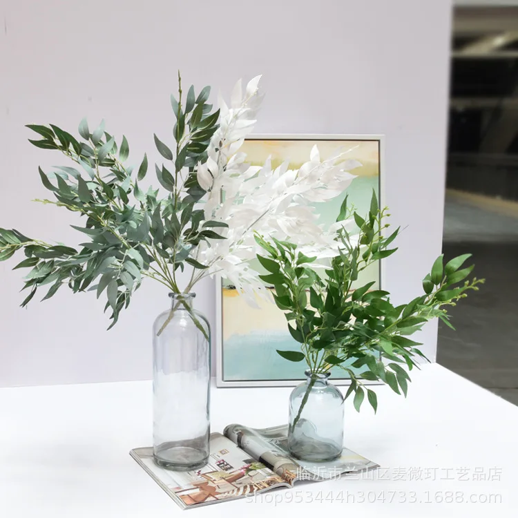Artificial willow bouquet fake leaves for Home wedding decoration jungle party willow vine faux foliage plant wreath DIY plastic
Artificial willow bouquet fake leaves for Home wedding decoration jungle party willow vine faux foliage plant wreath DIY plastic