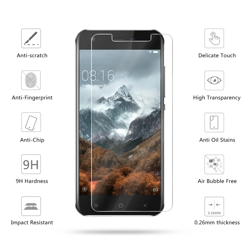 Tempered Glass For Blackview A7 5.0 inch A8 A9 P2 BV8000 Pro E7S R6 P2 lite Screen Protector protective film
Tempered Glass For Blackview A7 5.0 inch A8 A9 P2 BV8000 Pro E7S R6 P2 lite Screen Protector protective film