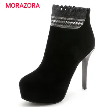 MORAZORA big size autumn winter super high heel platform boots simple zip ankle boots for women warm short plush chelsea boots
MORAZORA big size autumn winter super high heel platform boots simple zip ankle boots for women warm short plush chelsea boots
