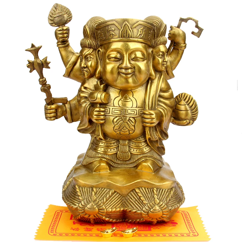 23CM # HOME office SHOP Money Drawing GOOD LUCK Mascot # God of wealth Mahakala Mammon CAI SHEN Buddha FENG SHUI Brass statue
23CM # HOME office SHOP Money Drawing GOOD LUCK Mascot # God of wealth Mahakala Mammon CAI SHEN Buddha FENG SHUI Brass statue