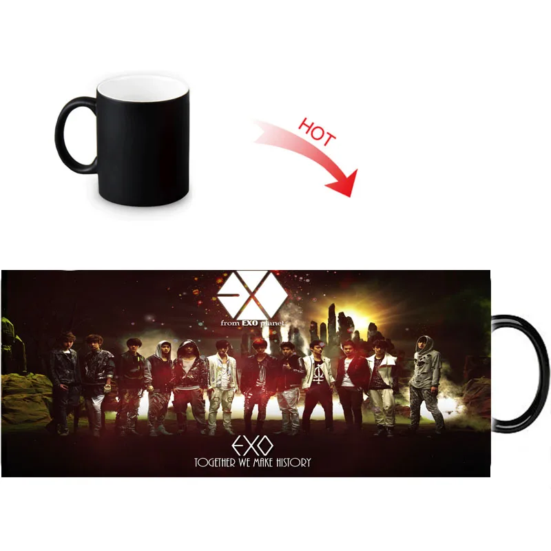 Customized Ceramic Coffee Mugs EXO Milk Tea Magic Color Morph Mug Heat Sensitive Color Changing Water Cup 12oz
Customized Ceramic Coffee Mugs EXO Milk Tea Magic Color Morph Mug Heat Sensitive Color Changing Water Cup 12oz