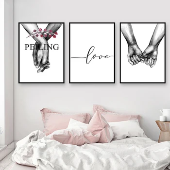 Nordic Poster Black And White Holding Hands Picture Canvas Prints Lover Quote Painting Wall Art For Living Room Minimalist Decor
Nordic Poster Black And White Holding Hands Picture Canvas Prints Lover Quote Painting Wall Art For Living Room Minimalist Decor