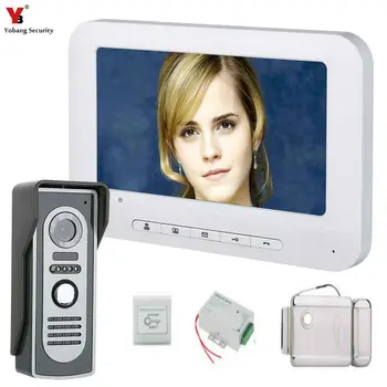 Yobang Security 7'' TFT LCD Wired Video Door Phone Visual Video Intercom Speakerphone Intercom System With Waterproof camera
Yobang Security 7'' TFT LCD Wired Video Door Phone Visual Video Intercom Speakerphone Intercom System With Waterproof camera