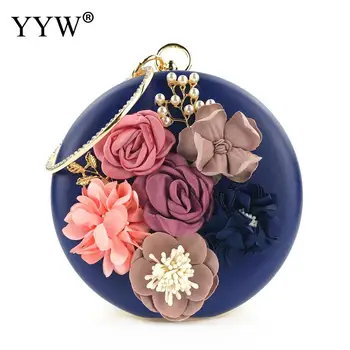 2019 Floral Round Handle Handbag Women Flower Evening Clutch Bag Unique Pearl Tote Bags Ladies Chain Croossbody Bag Party Purse
2019 Floral Round Handle Handbag Women Flower Evening Clutch Bag Unique Pearl Tote Bags Ladies Chain Croossbody Bag Party Purse