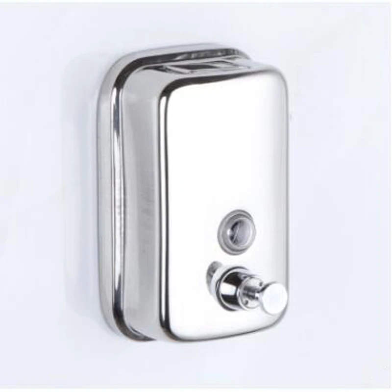 

500ML Bathroom Wall Mounted Stainless Steel Liquid Soap Dispenser Hand Shampoo Pump Sanitizer Shower Lotion Dispenser