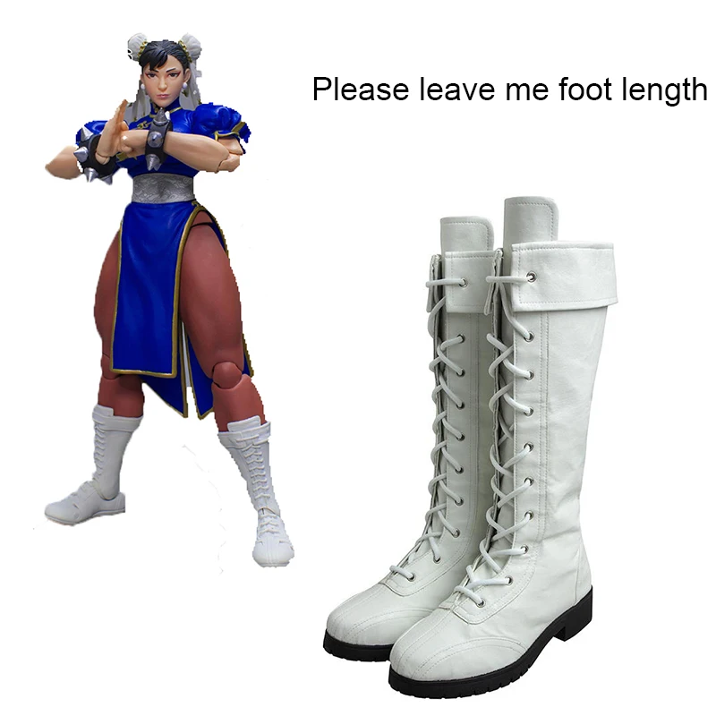 Street Fighter V Chun-Li Cosplay Boots White Shoes Cosplay Costume Accessories Props Game Shoes Halloween Carnival Adult Women
Street Fighter V Chun-Li Cosplay Boots White Shoes Cosplay Costume Accessories Props Game Shoes Halloween Carnival Adult Women