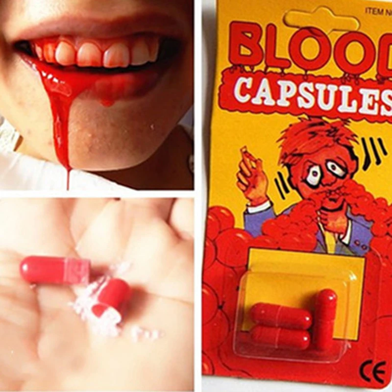 Funny Blood Pill Trick Toys Whimsy Prop Vomiting Blood Capsule April Fool's Day Joke Toys
Funny Blood Pill Trick Toys Whimsy Prop Vomiting Blood Capsule April Fool's Day Joke Toys