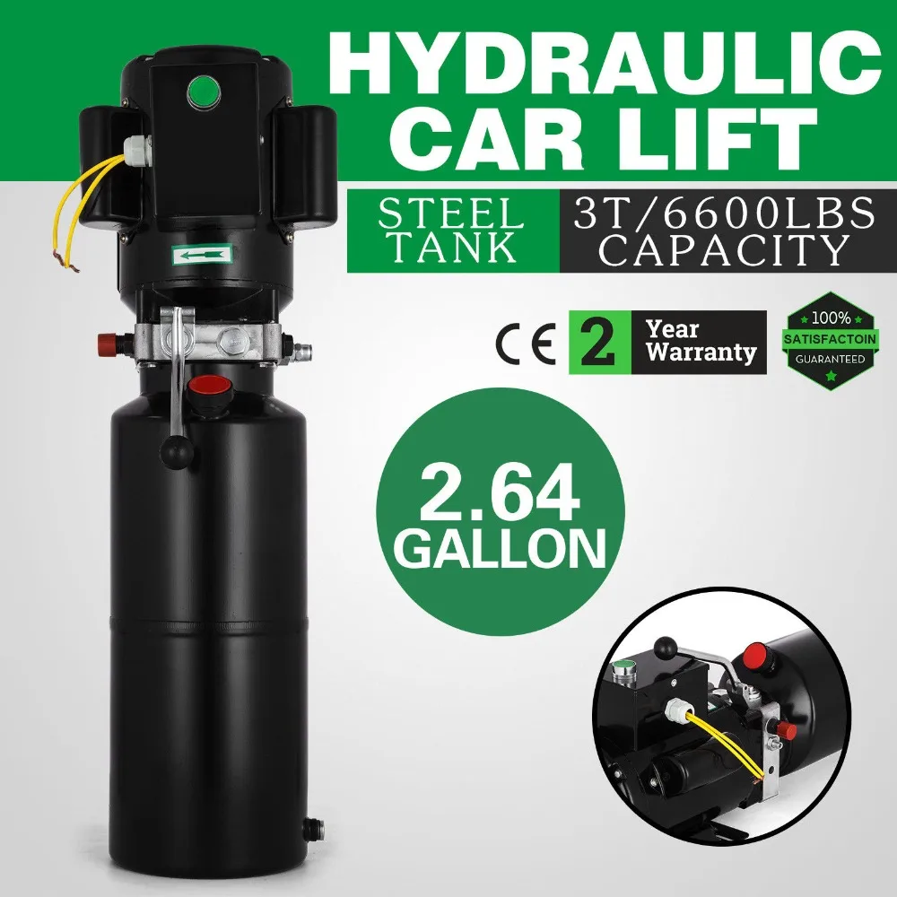 2.64 Gallons 3HP Hydraulic Pump Power Unit Auto Car Lift 2950 PSI Car Lift Hydraulic Pumps
2.64 Gallons 3HP Hydraulic Pump Power Unit Auto Car Lift 2950 PSI Car Lift Hydraulic Pumps