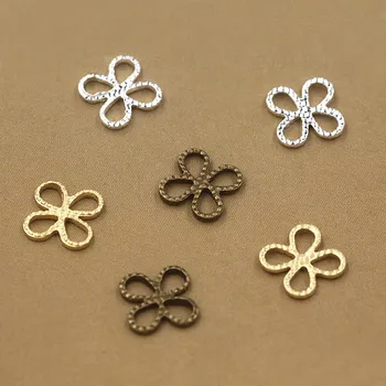 8mm Multi-color Plated Blank Brass European Charms Vintage Filigree Lucky Four Leaf Clover Links Connectors Jewelry DIY Findings
8mm Multi-color Plated Blank Brass European Charms Vintage Filigree Lucky Four Leaf Clover Links Connectors Jewelry DIY Findings