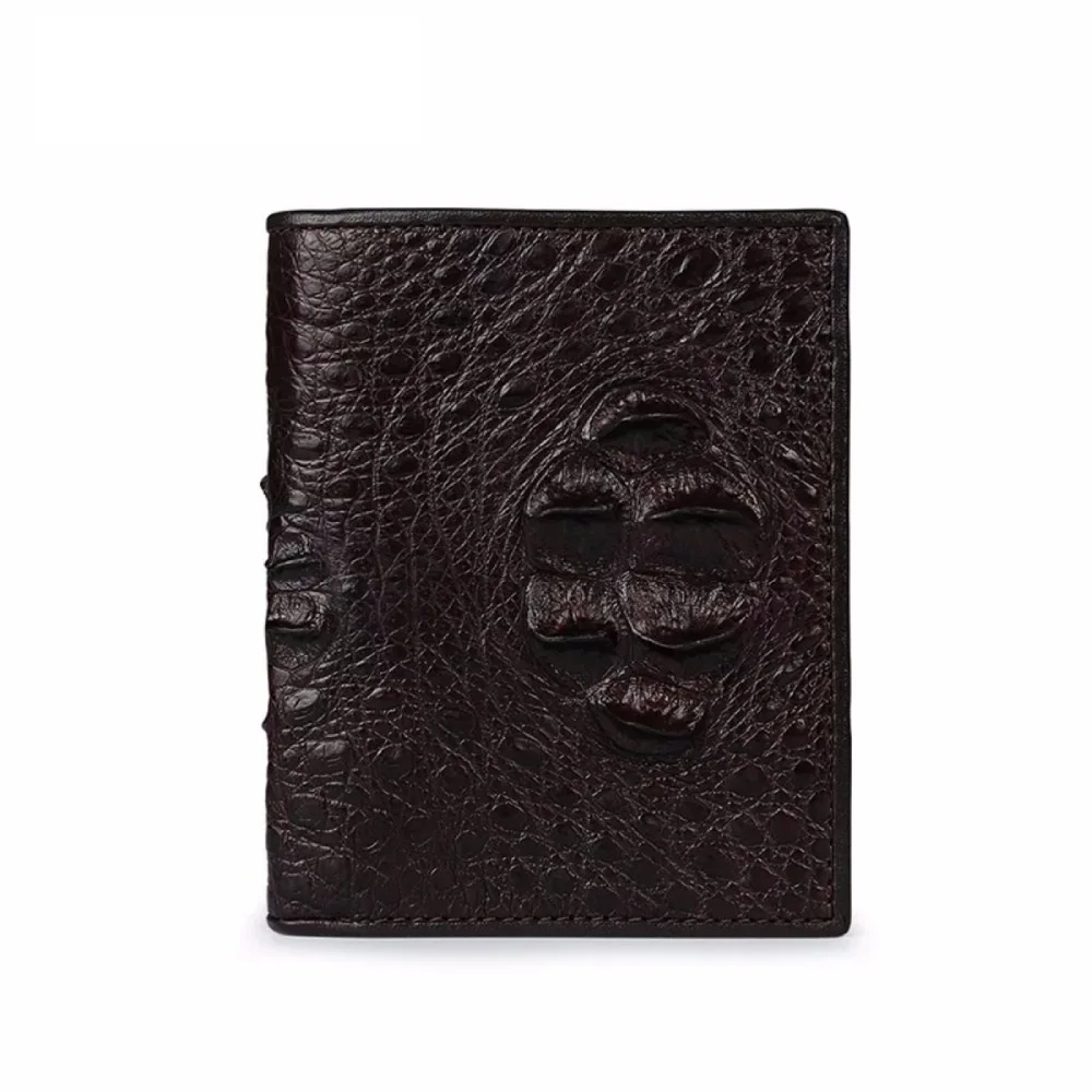 Classical Trifold Designer Genuine Crocodile Skin Men Black Short Thin Clutch Purse Alligator Leather Male Card Holders Wallet
Classical Trifold Designer Genuine Crocodile Skin Men Black Short Thin Clutch Purse Alligator Leather Male Card Holders Wallet