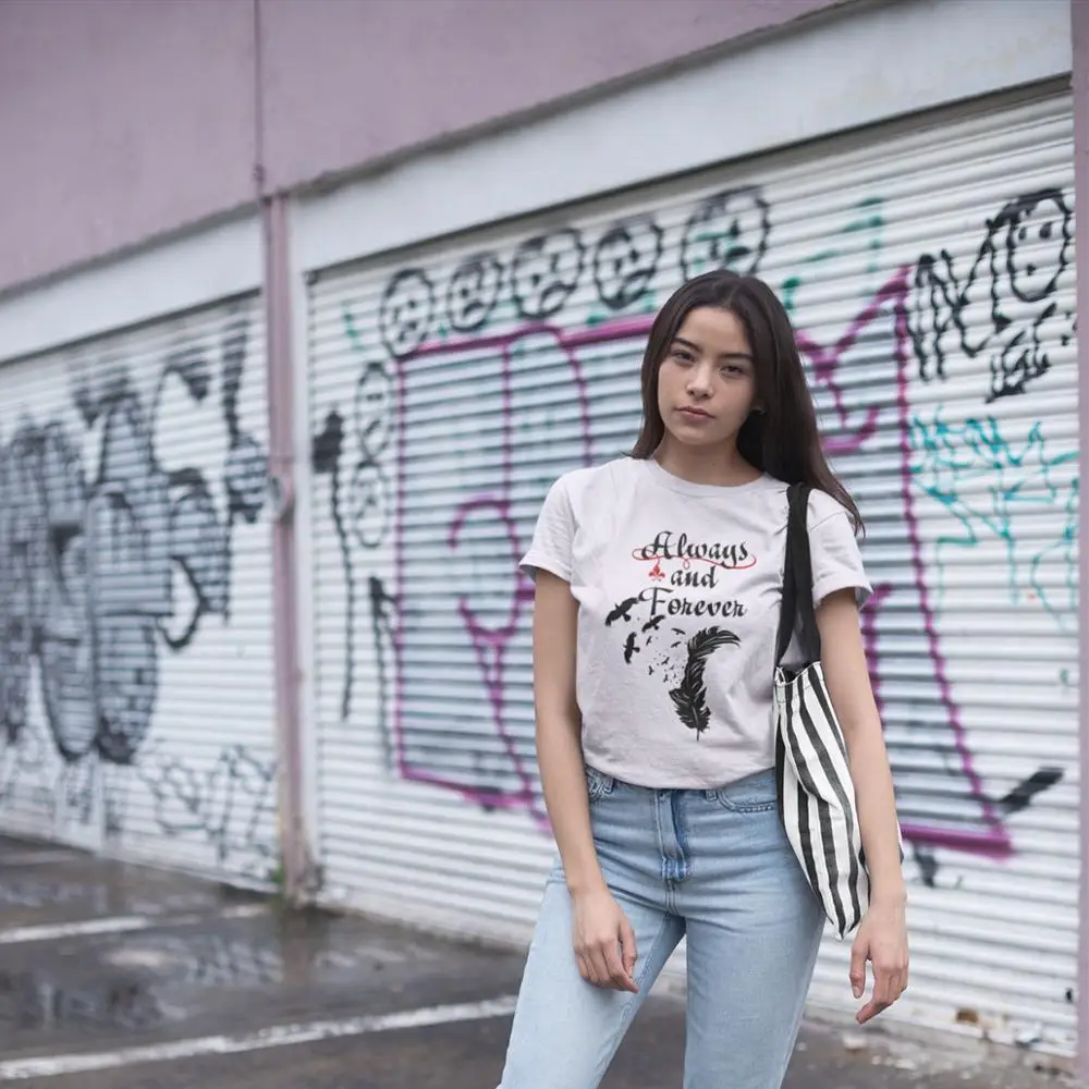 Vampire Diaries T-Shirt Klaus Always And Forever T Shirt Oversized White Women tshirt Street Wear O Neck Ladies Tee Shirt
Vampire Diaries T-Shirt Klaus Always And Forever T Shirt Oversized White Women tshirt Street Wear O Neck Ladies Tee Shirt