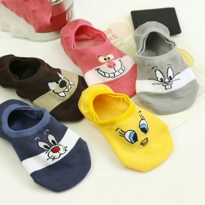 Cute Cartoon Women Causal Cotton Socks Looney Tunes Comfortable Tweety Bunny Wolf Invisible Men Socks No Show Socks Dropshipping
Cute Cartoon Women Causal Cotton Socks Looney Tunes Comfortable Tweety Bunny Wolf Invisible Men Socks No Show Socks Dropshipping