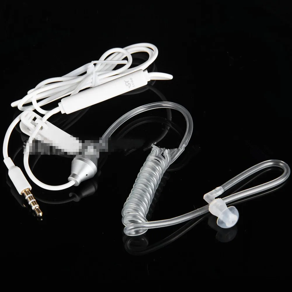 Hot New Single Stereo Secret Service Air Tube 3.5mm Anti Radiation Mobile Phone Headsets Earphone With Air Pipe
Hot New Single Stereo Secret Service Air Tube 3.5mm Anti Radiation Mobile Phone Headsets Earphone With Air Pipe