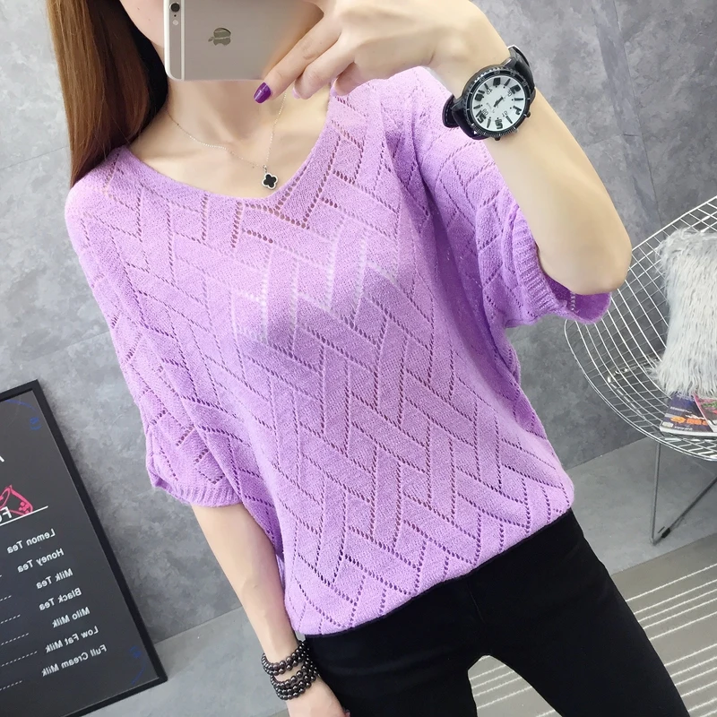 11916 (3rd room, 3rd row, 4th row) New loose hollow half-sleeve bat sleeve knitted shirt blouse 29
11916 (3rd room, 3rd row, 4th row) New loose hollow half-sleeve bat sleeve knitted shirt blouse 29