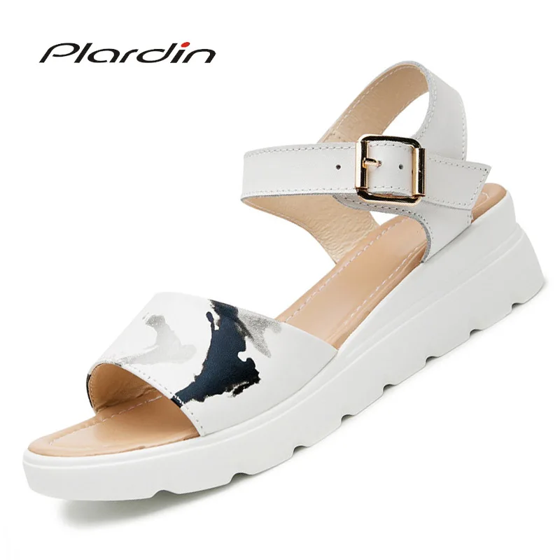 Plardin New Women Sandals Summer Genuine Leather Flat Sandals Ankle Strap Flat Sandals Ladies White Peep Toe Flipflops Shoes
Plardin New Women Sandals Summer Genuine Leather Flat Sandals Ankle Strap Flat Sandals Ladies White Peep Toe Flipflops Shoes