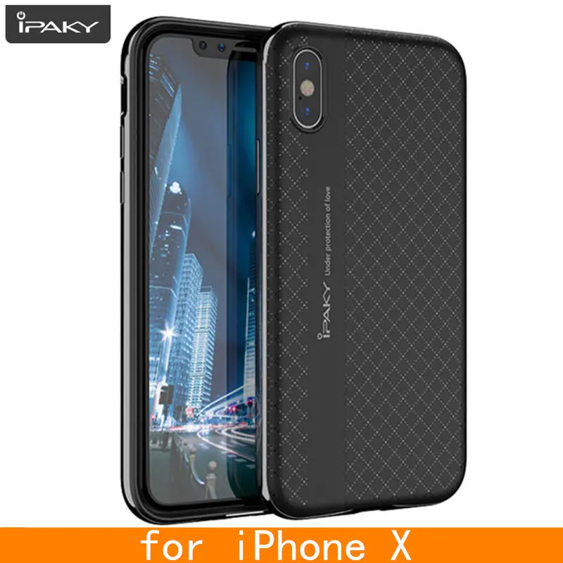 for iPhone X Case Original IPAKY Silicone Back Electroplate Bumper Hybrid Protective Cover for Apple iPhone X case
for iPhone X Case Original IPAKY Silicone Back Electroplate Bumper Hybrid Protective Cover for Apple iPhone X case